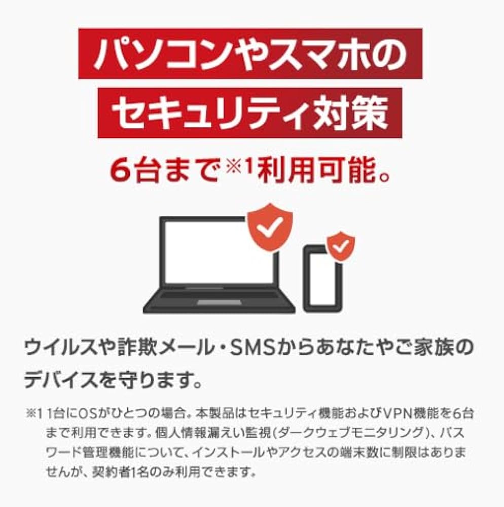 【新品未開封】３年６台ウィルスバスタートータルセキュリティ Amazon.co.jp: 【トレンドマイクロ公式】セキュリティソフト
